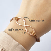 Mom Name Infinity Bracelet